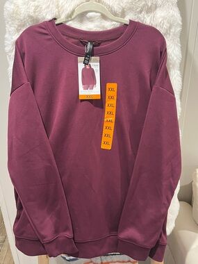 Mondetta Women's Crewneck Sweatshirt in Plum